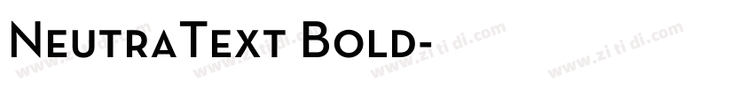 NeutraText Bold字体转换